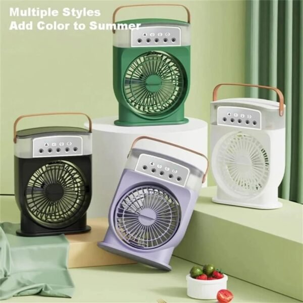 Rechargeable Air Cooler Fan With Mist Flow - Image 2